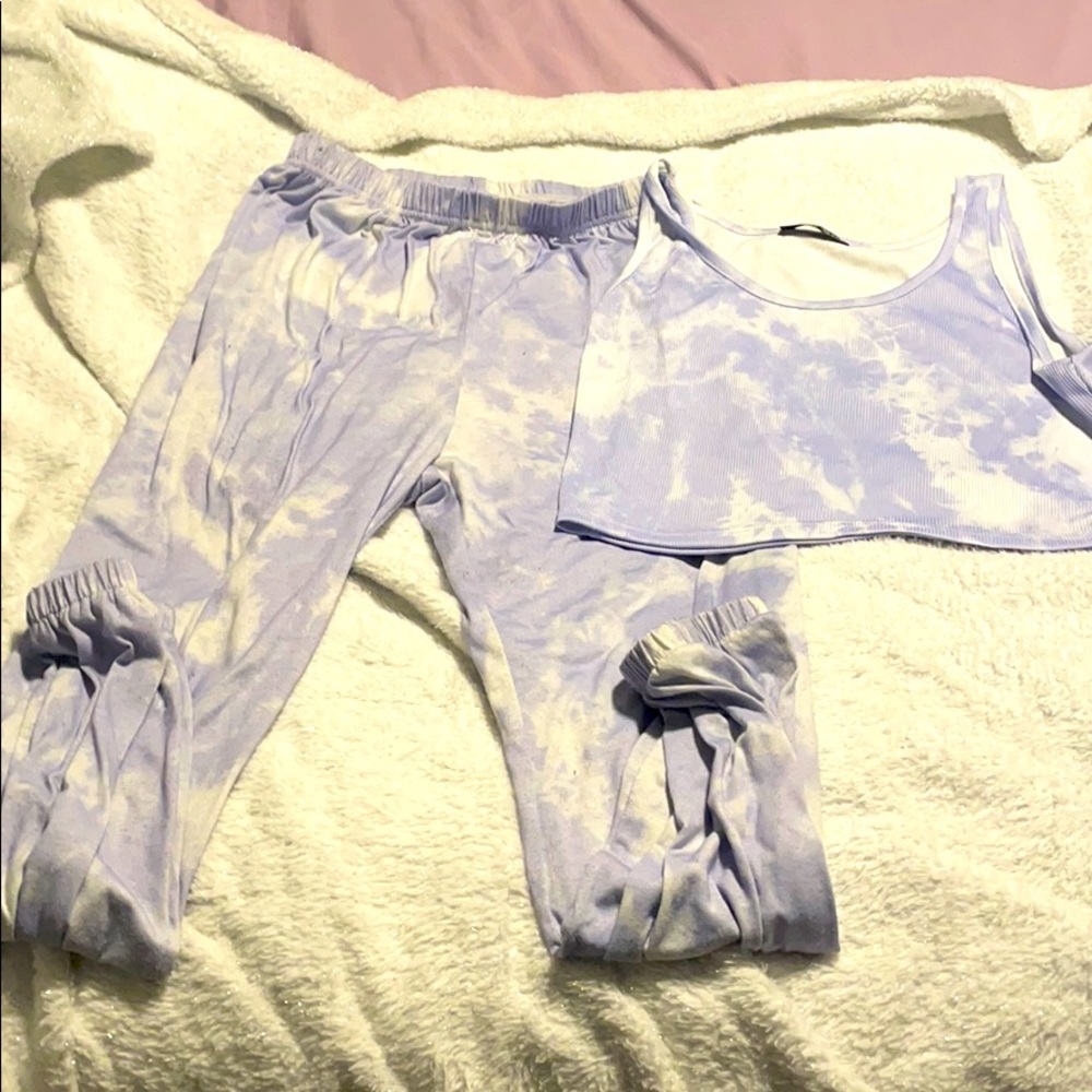 Lilac tye dye medium matching set!